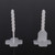 100pcs Plastic Floor Wall Tiling Spacers Strap Tile Flat Leveling System Tools(" " Base)