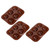 3 Pcs 6 Holes Silicone Baking Mold Semi Sphere Chocolate Bombs Mold for Cake Pudding