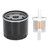 Air Filter Oil Filter Set Sturdy Durable High Reliability Easy Installation Lawn Mower Accessories
