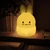 Rabbit Silicone Light Pat Night Light USB Rechargeable Light Kids Gift