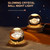 3D Galaxy Crystal Ball Lamp Lasers Engraving Night Light with Wooden Base for Bedroom Decor, Holiday Gifts
