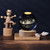 3D Galaxy Crystal Ball Lamp Lasers Engraving Night Light with Wooden Base for Bedroom Decor, Holiday Gifts