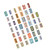 45pcs Vintage Decorative Decals PET Exquisite Memory Iron Box Series Retro Handbook Stickers for Diary Notebook Carriage 6