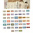 45pcs Vintage Decorative Decals PET Exquisite Memory Iron Box Series Retro Handbook Stickers for Diary Notebook Carriage 6