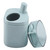 Simple Style Automatic Toothpicks Holder Cotton Swab Box Table Press Toothpick Dispenser Blue