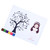 Baby Girl Birthday Party Guest Signature Book CheckIn Fingerprint Tree Painting