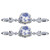 2pcs/set Ceramic Cabinet Handle Modern Simple Style Hand Painted Ceramic Cabinet Knobs1060D Rich Flower Blue and White Porcelain