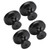 4Set Lion Head Zinc Alloy Cabinet Door Handle Modern Antique Cartoon Solid Drawer Pull Circular Single Hole Buckle Hand399 Lion Head Black