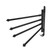 Stainless Steel Swivel Towel Hanger Holder Black Rotating Movable Towel Bar for Bathroom Wardrobe Kitchen4 Arms