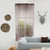 Sheer Window Curtain Bedroom Balcony Drape Curtain Window Treatment (Dark Coffee)