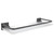 Floating Shelf Space Aluminum Acrylic Wall Mounted Decorative Storage Shelf for Kitchen Bathroom Living Room Bedroom Grey