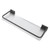 Floating Shelf Space Aluminum Acrylic Wall Mounted Decorative Storage Shelf for Kitchen Bathroom Living Room Bedroom Grey