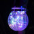 Cracked Glass Solar Lantern 30 LEDs Waterproof Outdoor Solar Hanging Jar Light for Patio Courtyard Festival 4 Colors