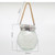 Cracked Glass Solar Lantern 30 LEDs Waterproof Outdoor Solar Hanging Jar Light for Patio Courtyard Festival 4 Colors