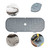 Kitchen Faucet Sink Splash Guard Silicone Faucet Water Catcher Mat Sink Draining Pad Behind Faucet for Kitchen Bathroom