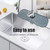 Kitchen Faucet Sink Splash Guard Silicone Faucet Water Catcher Mat Sink Draining Pad Behind Faucet for Kitchen Bathroom