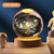 Moon Lamp Galaxy Lamp 3 inch 7 Color Changing Clear Crystal LED Moon Light USB Charging Saturn Galaxy Moon Night Light Gifts for Girls Boys Kids Women Birthday Bedroom Decor