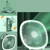 Desk Fan Multiple Speed Adjustable USB Rechargeable Table Fan Portable Handheld Desktop Fan with Light for Office Dormitory Bedroom Green