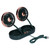 Car Fan 360° Rotatable 3 Speed DualHead USB Powered Mini Fan for Car Home Office(Green )