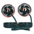 Car Fan 360° Rotatable 3 Speed DualHead USB Powered Mini Fan for Car Home Office(Green )