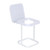 Mini Desktop Trash Can Home Table Waste Bin Kitchen Garbage Basket (White)