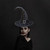Halloween Witch Hat Scary Creepy Wide Brim Pointed Hat Halloween Gift for Men Women Kids Halloween Costume Cosplay Party Festivals Decoration