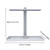 Desk Grow Lights for Indoor Plants Full Spectrum Desk LED Plant Light with 3/9/12H Auto Timer Height Adjustable 4 Dimmable Brightness Table Top Grow Light for Seedlings Flower Fruit