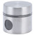 Coffee Bean Container Iron Glass Mini Sealed Jar Kitchen Storage Tank for Beans TeaSilver
