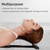 Lumbar Traction Massager 4 Speed Adjustment Silica Gel Strip Stretch Board Lumbar Spine Reliever for Acupuncture Home Back Stretch Massager Cushion