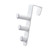 Door Hook No Drilling Space Saving Over The Door Coat Hanger Towel Rack for Bedroom Bathroom