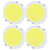 4PCS 75mm Round COB Lamp Bead High Power LED Chip 24W/72‑82V for DIY Lamp Indoor Light Source LightingWhite Light