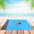 1.4x2m Blue Camping Mattress Waterproof Beach Blanket Portable Outdoor Picnic Supplies