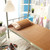Home Textile Rattan Mat Grid Fitted Sheet Set Summer Cool Bed Cover (90*195cm Pillowcase*1)