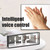 LED Digital Alarm Clock with Voice Control and Temperature Display Bedside Clock Adjustable Brightness Mirror Alarm