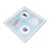 Baby Handprint Footprint Kit for Newborn Boys Girls Wear Resistant Plastic Density Board Baby Print Frame Kit for Display Blue