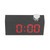 Digital Alarm Clock LED Desktop USB Alarm Clock Electronic Despertador Thermometer with Imitation Wood GrainRed
