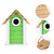 Outdoor Garden Balcony Decoration Wooden Bird Parrots House Nests Resting Cage Box Supplies
