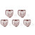 5pcs Hollow Tissue Box Holder Wall Mounted Adhesive Hanging Tissue Roll for Bathroom KitchenBrown