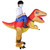Dinosaur Inflatable Halloween Costume for Adults Kid with Air Blower Festivals Party DecorationX115 Yellow and Red