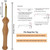 Knitting Embroidery Pen Punch Needle Threader Set DIY Wooden Handle Weaving Sewing Felting Craft Needle Threader Set