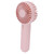 3 in 1 Mini Hanheld Fan Pink Portable Neck Fan USB Charging Desktop Fan for Home Outdoor