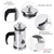 350ML 304 Stainless Steel & Glass Heat Resistant French Press Coffee & Tea Makers Pot