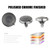 High Pressure Shower Head 4 Inch 5 Settings Adjustable Bathroom Shower Head Spray Showerhead Polished Chrome Bath Rain Shower Head Replacement