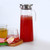 1.2L Acrylic Transparent Juice Bottle Cold Water Pitcher Jug for Bar Home UseStainless Steel Lid