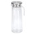 1.2L Acrylic Transparent Juice Bottle Cold Water Pitcher Jug for Bar Home UseStainless Steel Lid