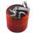 Hand Crank Grinder Spice Grinder Easy Manual Operation Compact Zinc Alloy Easy Clean Seasoning Grinder for Kitchen Home Red