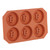 6-Grid Cookies Mold DIY Silicone Biscuit Chocolate Cake Making Mold Baking Tool Coffee