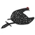 Chicken Hen Stake Hollow Animal Shape Decoration Outdoor Garden Lawn Ornament Black