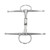 135mm Horse Mouth Bit Stainless Steel Horse Cheek Snaffle for Cultivation Outdoor Gift