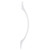 White Cabinet Closet Handles Cupboard Drawer Knobs Furniture Accessory (Hole Distance 9017-96)